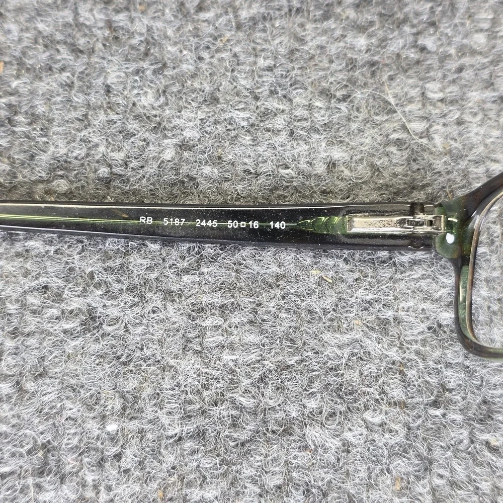 Ray Ban RB 5187 2445 Rectangle Tortoise Brown Eyeglasses Glasses Frame 52-16-140